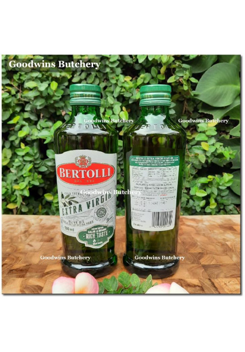 Oil OLIVE OIL Bertolli Italy minyak zaitun EXTRA VIRGIN RICH TASTE 500ml